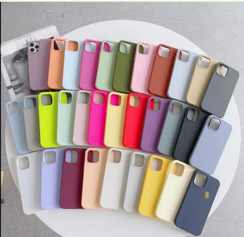 Silicone Phone Case for Apple Iphone 11 12 13 14 15 Pro Max Mini 7 8 6s Plus X Xs Max 5 Shockproof Case Cover Factory Wholesale