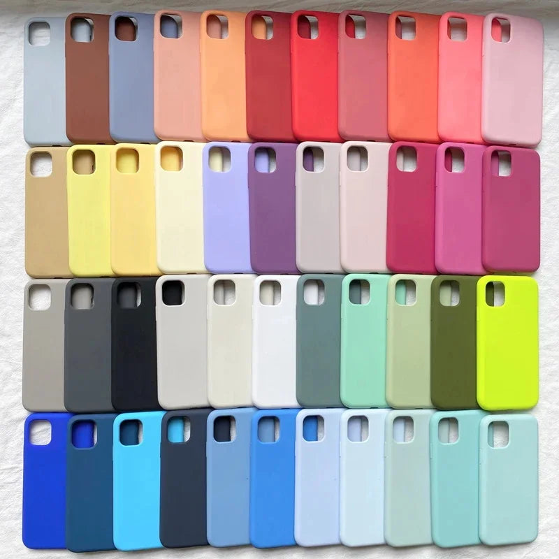 Original Official for Apple iPhone 17 16 15 14 13 12 Pro Max Silicone Phone Case Shockproof Packaged
