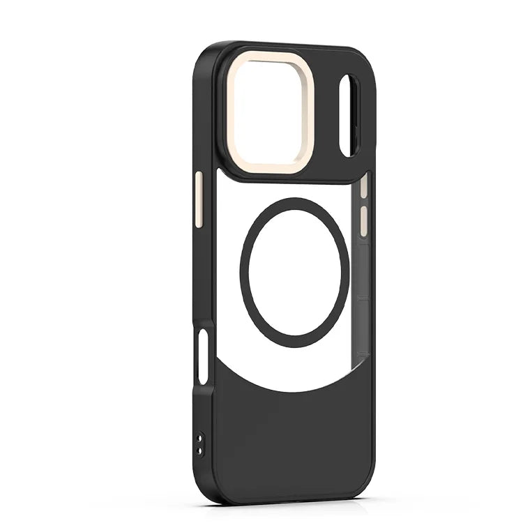 clear Fundas Para Celular Mobile Phone case For iPhone 11 to 17 16 pro max Magnetic tpu+acrylic two in one phone cover