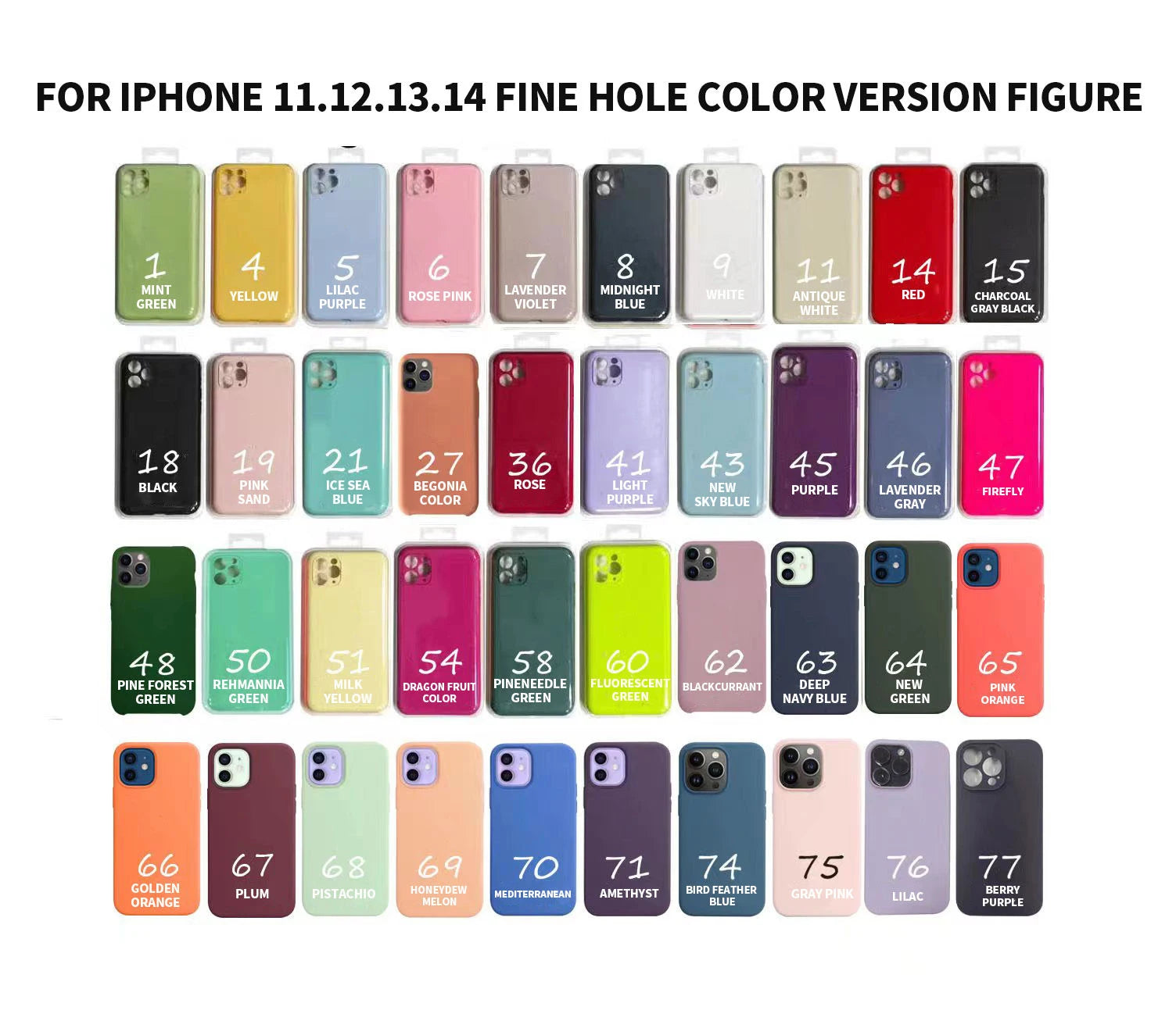 Silicone Phone Case for Apple Iphone 11 12 13 14 15 Pro Max Mini 7 8 6s Plus X Xs Max 5 Shockproof Case Cover Factory Wholesale