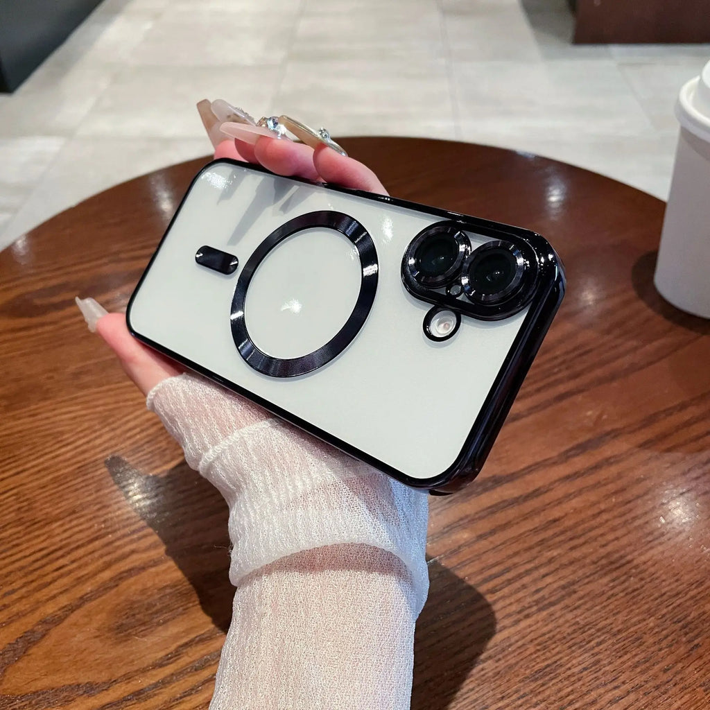 Waterproof Mobile Phone Cases TPU Magnetic Absorbing Phone Case for Iphone16 case Compatible with for Apple Models