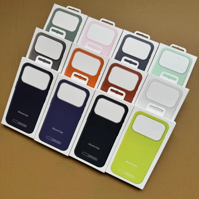 2026 Trending Soft Silicone Magnetic Case Shockproof Phone Cover for iPhone 17 Air 16 Pro Max 15 14 13 12