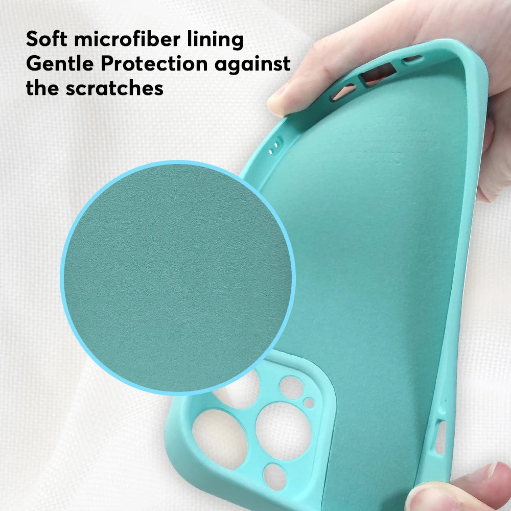 Custom LOGO Mobile Silicone Phone Case for iPhone Silicone Case for Apple iPhone Case Silicone 16 15 14 Pro Max