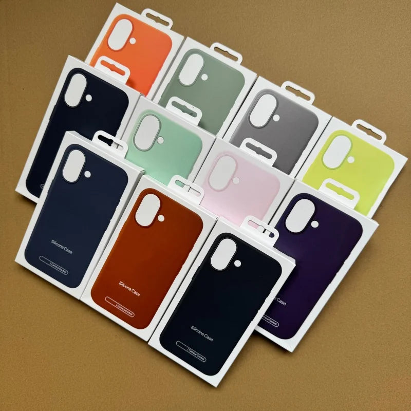 2026 Trending Soft Silicone Magnetic Case Shockproof Phone Cover for iPhone 17 Air 16 Pro Max 15 14 13 12