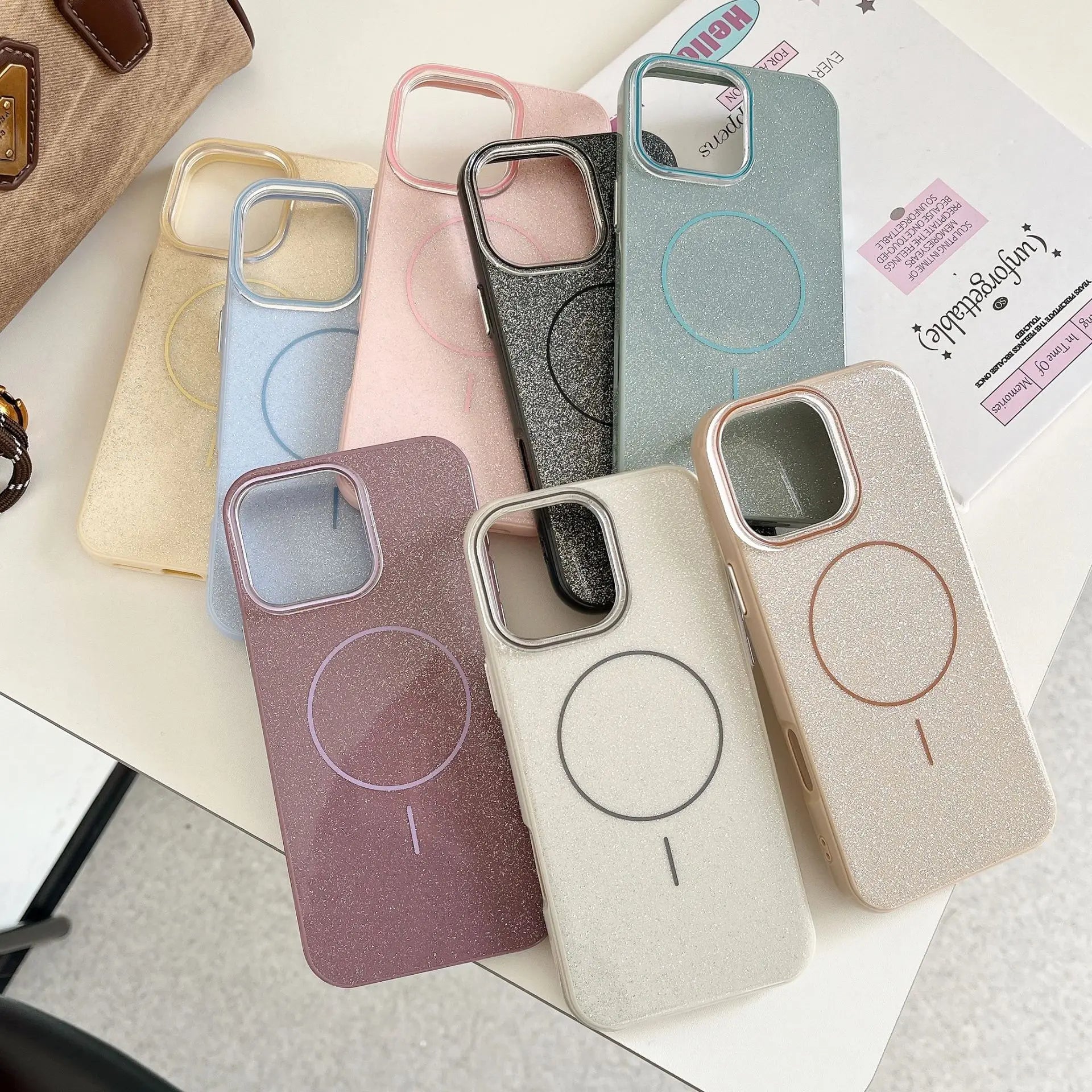 Wholesale Slim Stylish Hard Shock Proof Phone Case for Iphone 14 15 16 Pro Max Colorful Magnetic Mobile Cover