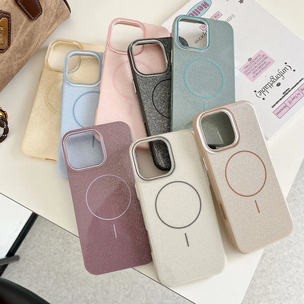 Wholesale Slim Stylish Hard Shock Proof Phone Case for Iphone 14 15 16 Pro Max Colorful Magnetic Mobile Cover