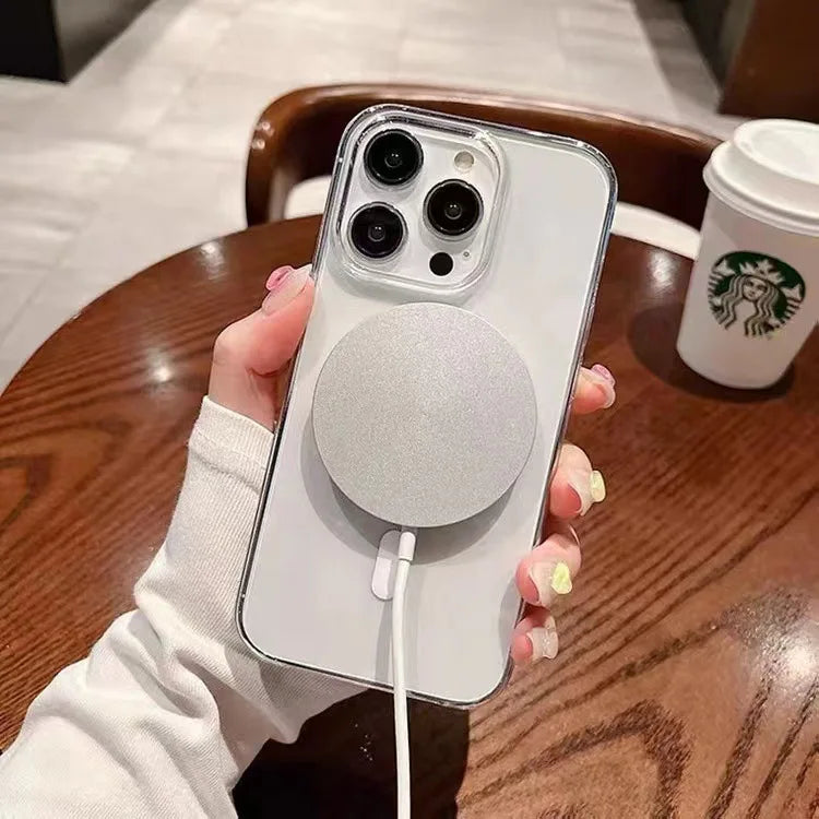 Magnetic Transparent TPU Phone Case Clear Waterproof Design Protective Cover Compatible iPhone 15 Pro Max 16 Pro 13 Pro 12 11