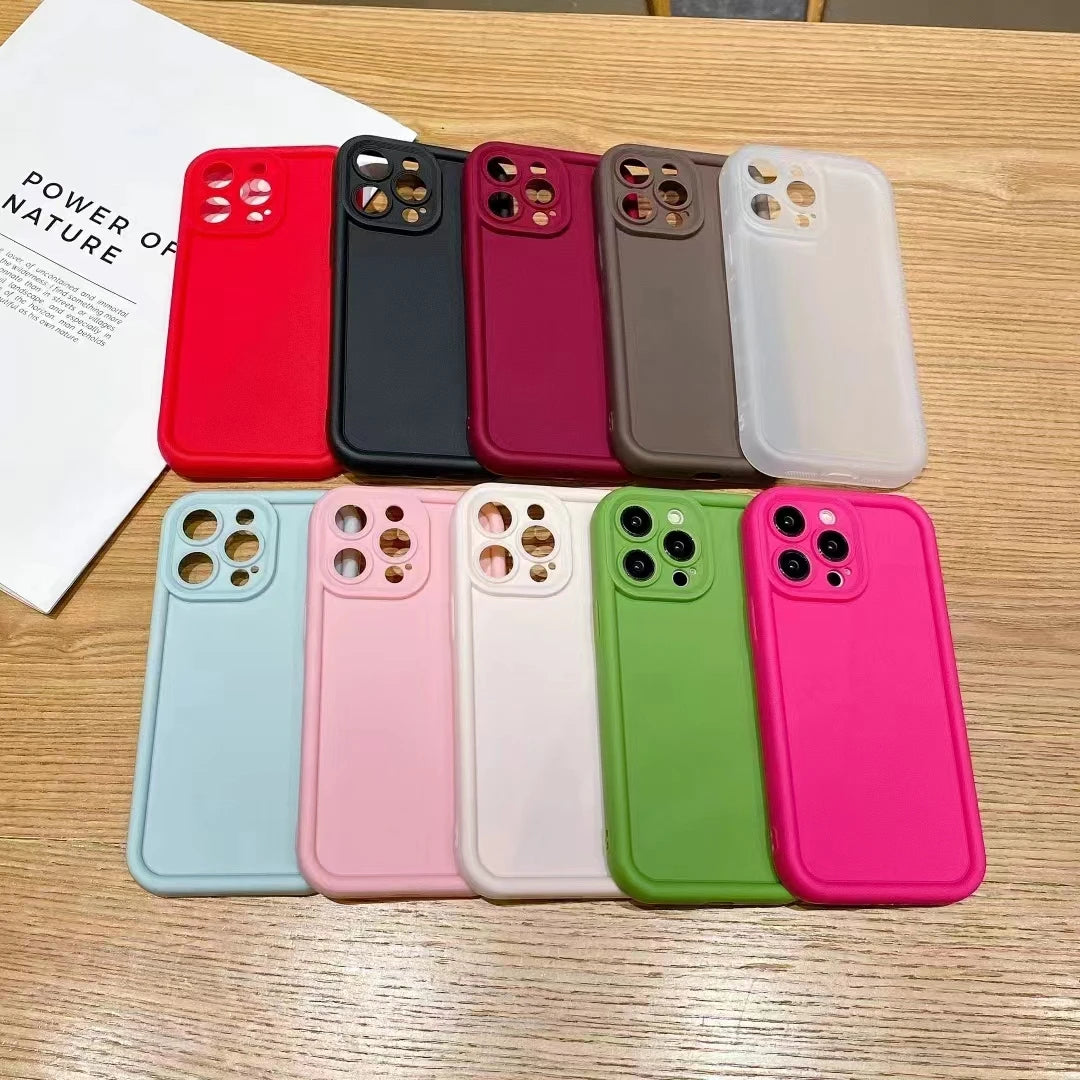 Colorful TPU Silicone Phone Cover for iPhone 16 15 14 13 12 11 Pro Max Mobile Phone Cover for xiaomi 14 13 Redmi 9 9a 9t 10 12c