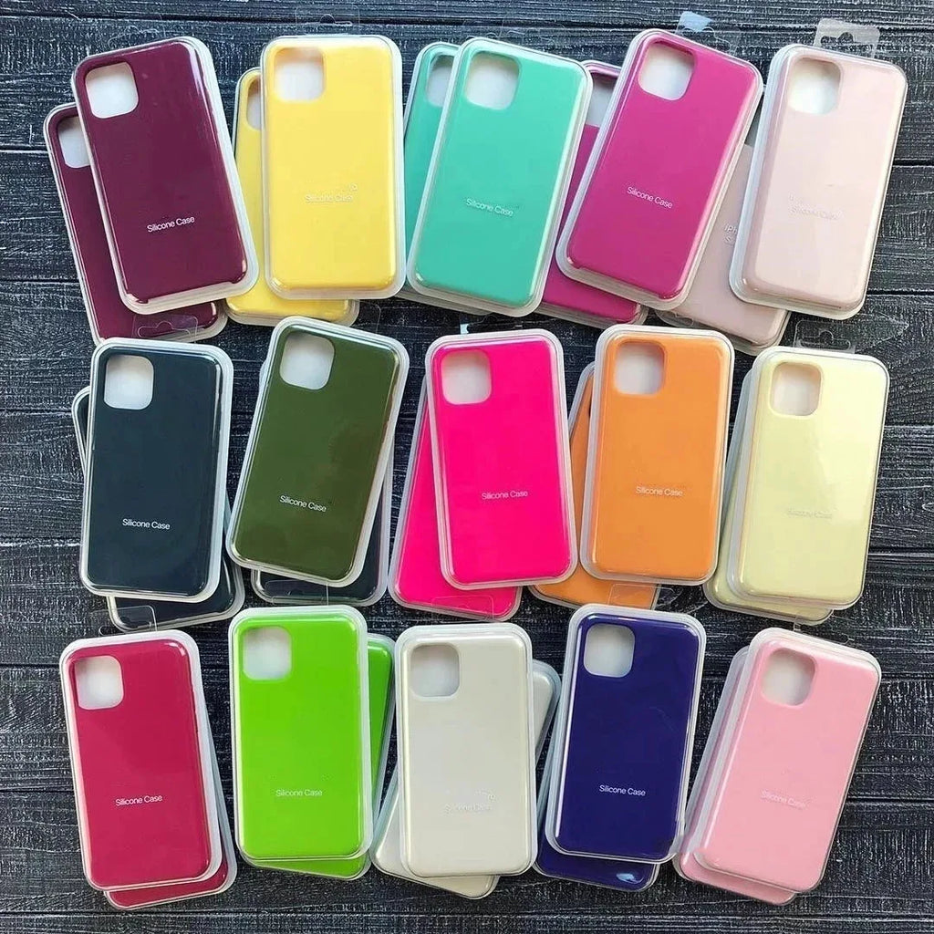 Silicone Phone Case for Apple Iphone 11 12 13 14 15 Pro Max Mini 7 8 6s Plus X Xs Max 5 Shockproof Case Cover Factory Wholesale