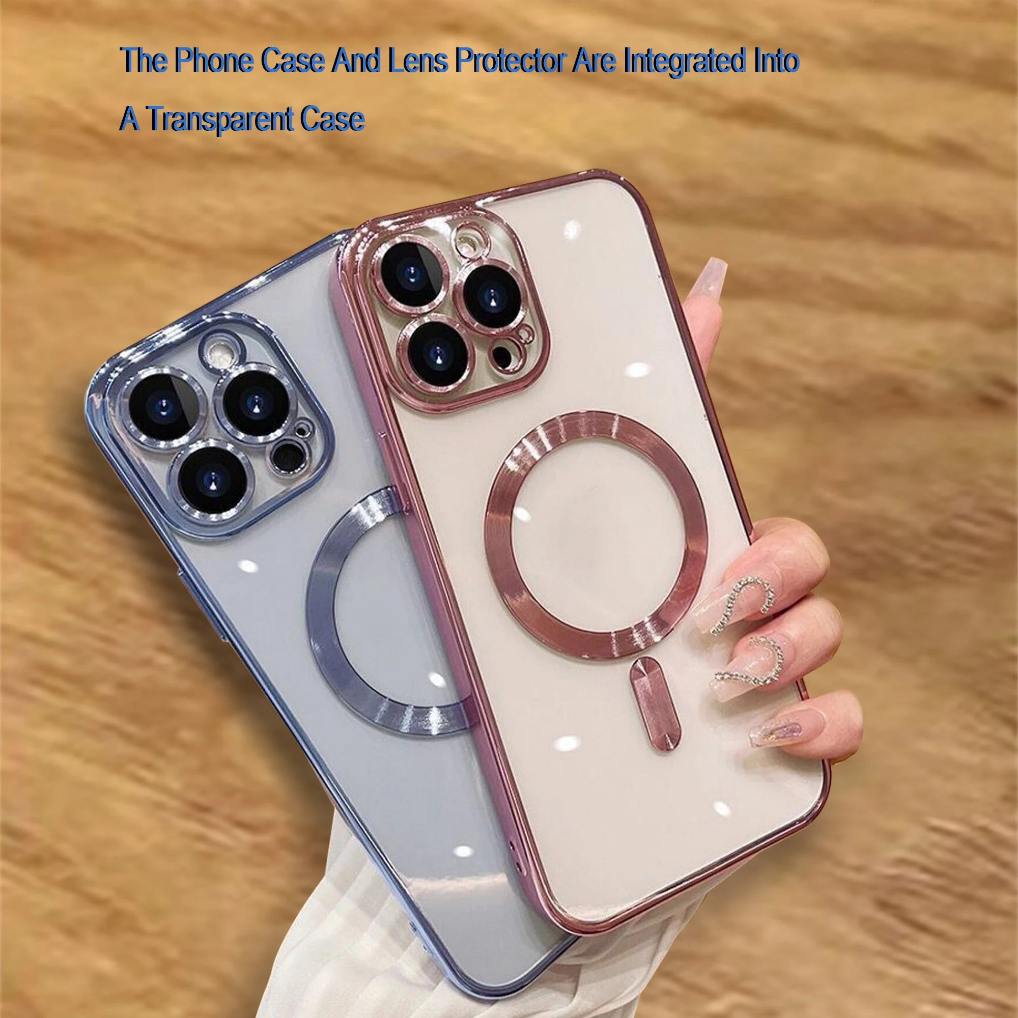 Electroplate Plated Mag Shockproof Safe  Magnetic Cell Cover Magnet Phone Case for Iphone 17 16 15 14 Air Pro Max