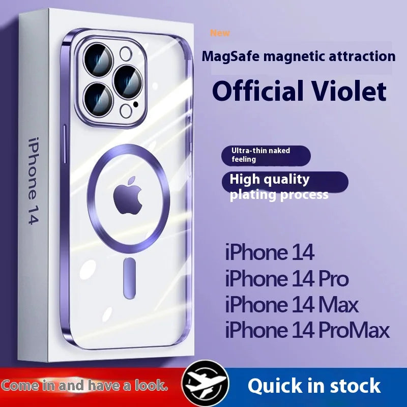 Waterproof Mobile Phone Cases TPU Magnetic Absorbing Phone Case for Iphone16 case Compatible with for Apple Models