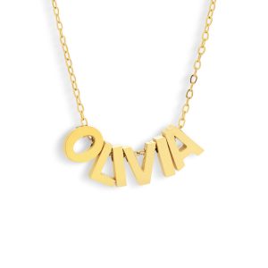 Custom/Personalized Chunky Letter Name Necklace